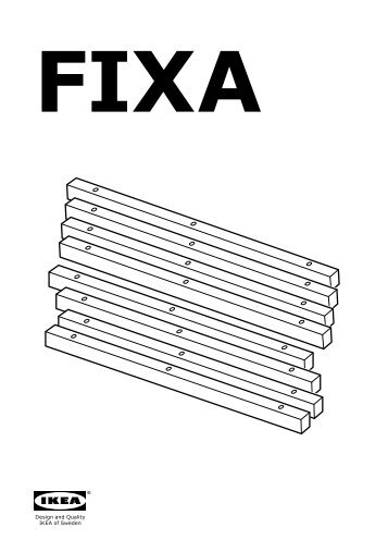 Ikea FIXA access fissagg lavel/piano cott inc - 70288098 - Istruzioni di montaggio