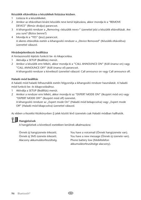 Toyota Bluetooth UIM English Czech Hungarian Polish Russian - PZ420-00295-EE - Bluetooth UIM English Czech Hungarian Polish Russian - mode d'emploi