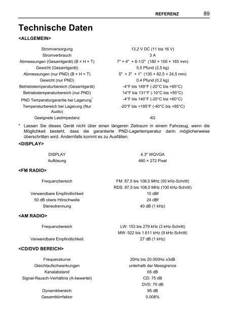 Toyota TNS410 - PZ420-E0333-DE - TNS410 - mode d'emploi