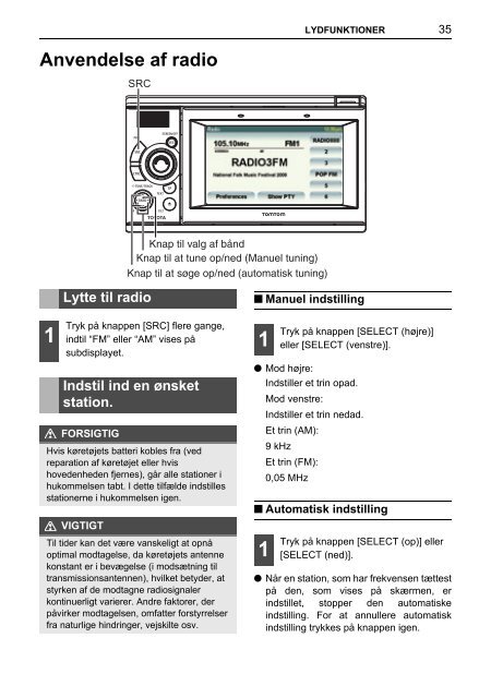 Toyota TNS410 - PZ420-E0333-DA - TNS410 - mode d'emploi