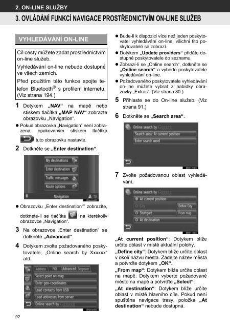 Toyota Toyota Touch &amp;amp; Go - PZ490-00331-*0 - Toyota Touch &amp; Go - Toyota Touch &amp; Go Plus - Czech - mode d'emploi