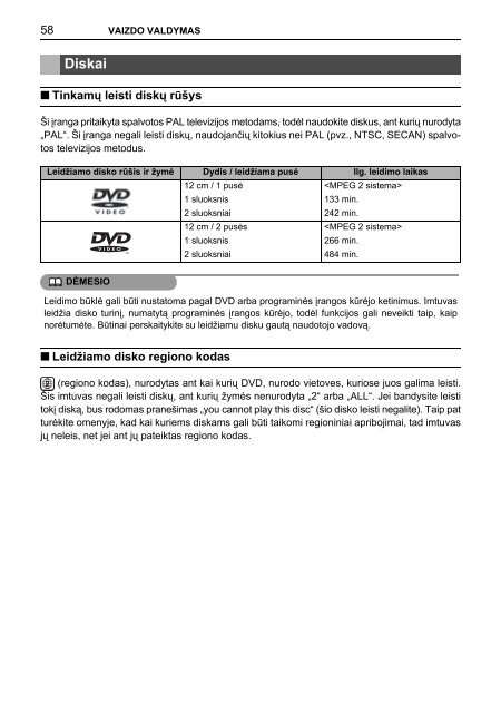 Toyota TNS410 - PZ420-E0333-LT - TNS410 - mode d'emploi