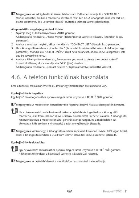 Toyota Bluetooth SWC English Czech Hungarian Polish Russian - PZ420-00293-EE - Bluetooth SWC English Czech Hungarian Polish Russian - mode d'emploi