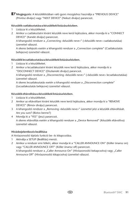 Toyota Bluetooth SWC English Czech Hungarian Polish Russian - PZ420-00293-EE - Bluetooth SWC English Czech Hungarian Polish Russian - mode d'emploi