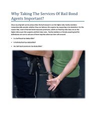 Why Taking The Services Of Bail Bond Agents Important