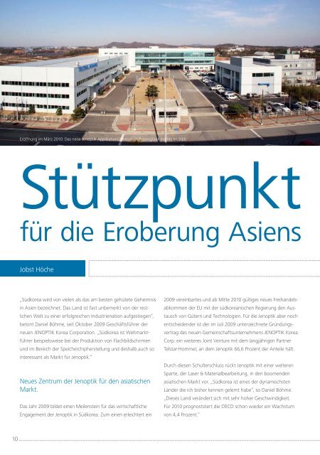 focusMagazin der Jenoptik-Gruppe 2 | 2009 Das ... - Jenoptik AG