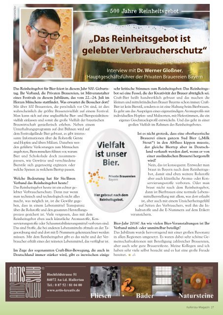 hallertau magazin 2016-1