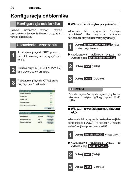 Toyota TNS410 - PZ420-E0333-PL - TNS410 - mode d'emploi