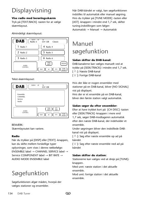 Toyota DAB Tuner - PZ473-J0210-00 - DAB Tuner - mode d'emploi