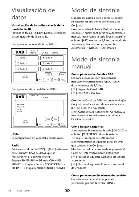 Toyota DAB Tuner - PZ473-J0210-00 - DAB Tuner - mode d'emploi