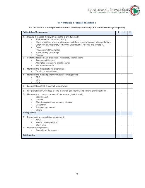 EMERGENCY MEDICINE SAUDI BOARD PROGRAM