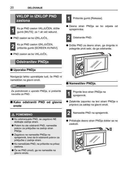 Toyota TNS410 - PZ420-E0333-SL - TNS410 - mode d'emploi