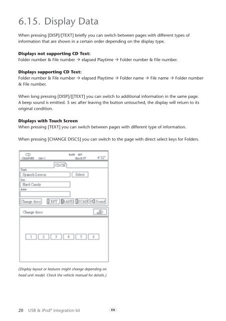 Toyota USB &amp;amp; iPod interface kit - PZ473-00266-00 - USB &amp; iPod interface kit (English, French, German, Dutch, Italian) - mode d'emploi