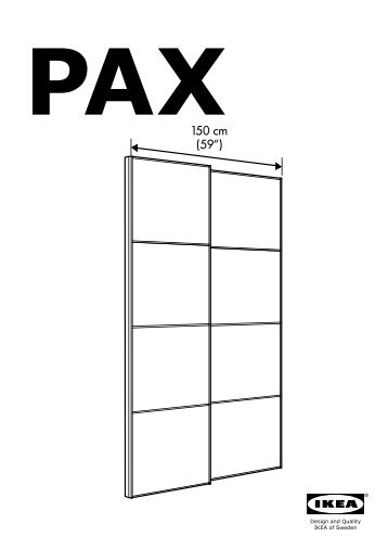 Ikea PAX guardaroba - S29029442 - Istruzioni di montaggio