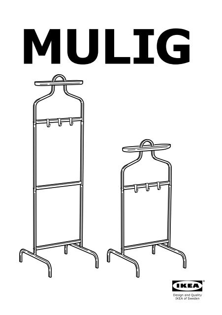 Ikea MULIG indossatore - 30233098 - Istruzioni di montaggio