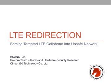 LTE REDIRECTION