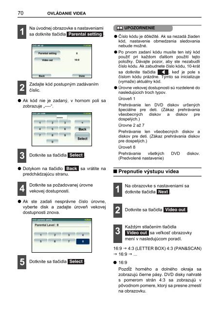 Toyota TNS410 - PZ420-E0333-SK - TNS410 - mode d'emploi