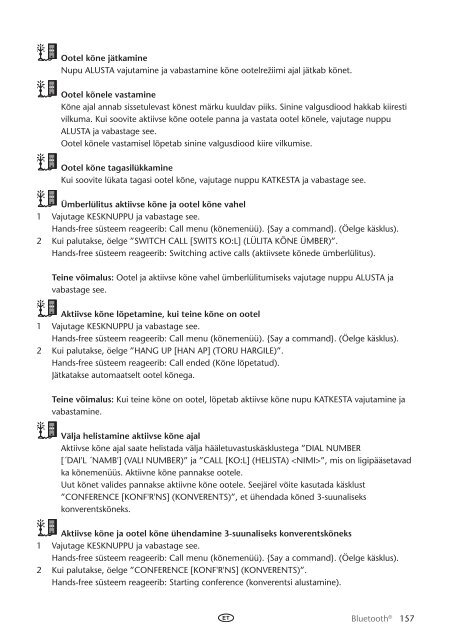 Toyota Bluetooth UIM English Russian Lithuanian Latvian Estonian - PZ420-00292-BE - Bluetooth UIM English Russian Lithuanian Latvian Estonian - mode d'emploi