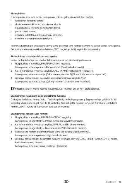 Toyota Bluetooth UIM English Russian Lithuanian Latvian Estonian - PZ420-00292-BE - Bluetooth UIM English Russian Lithuanian Latvian Estonian - mode d'emploi