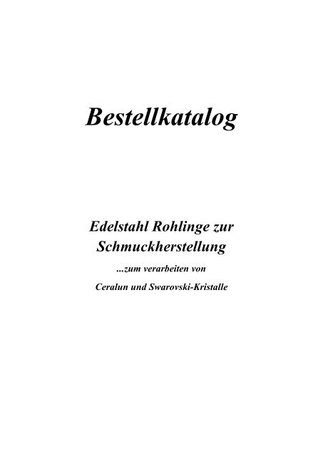 Edelstahl Katalog 