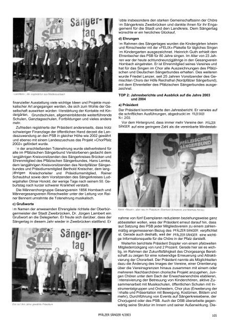 Sonntag, 9. November 2003, 16.00 Uhr ... - ChorPfalz online