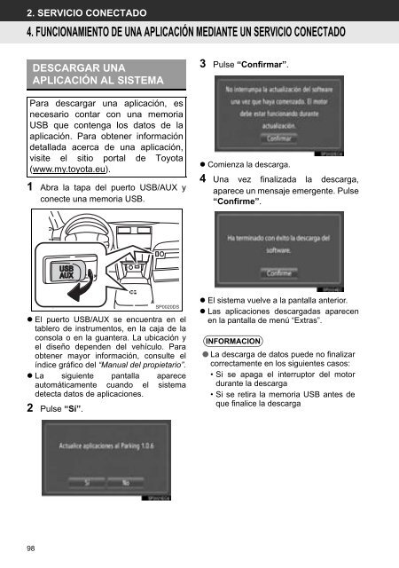 Toyota Toyota Touch &amp;amp; Go - PZ490-00331-*0 - Toyota Touch &amp; Go - Toyota Touch &amp; Go Plus - Spanish - mode d'emploi