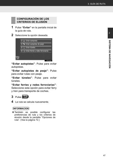 Toyota Toyota Touch &amp;amp; Go - PZ490-00331-*0 - Toyota Touch &amp; Go - Toyota Touch &amp; Go Plus - Spanish - mode d'emploi