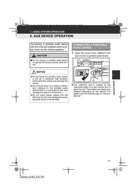 Toyota Toyota Touch &amp;amp; Go - PZ490-00331-*0 - Toyota Touch &amp; Go - Toyota Touch &amp; Go Plus - English - mode d'emploi