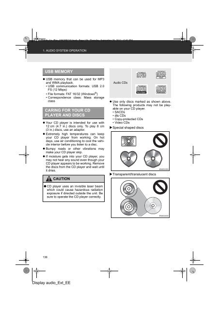 Toyota Toyota Touch &amp;amp; Go - PZ490-00331-*0 - Toyota Touch &amp; Go - Toyota Touch &amp; Go Plus - English - mode d'emploi