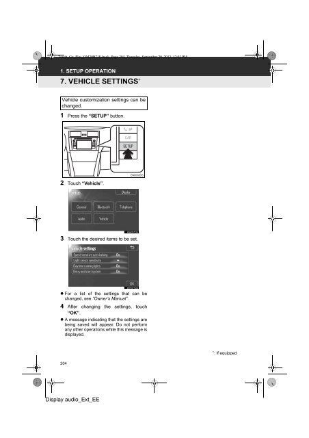 Toyota Toyota Touch &amp;amp; Go - PZ490-00331-*0 - Toyota Touch &amp; Go - Toyota Touch &amp; Go Plus - English - mode d'emploi