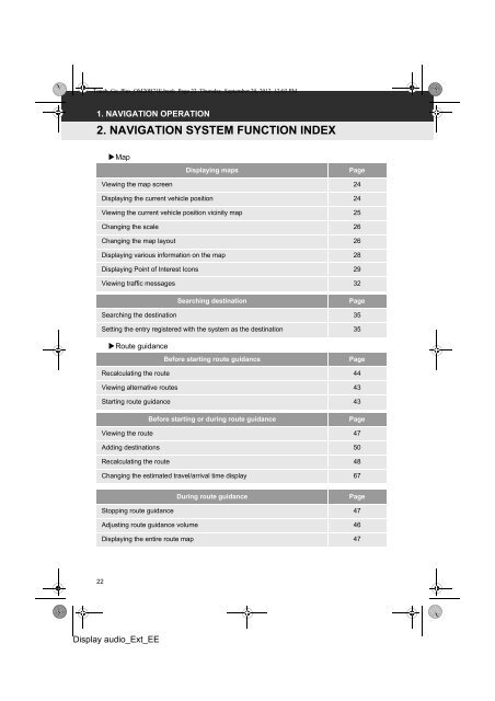 Toyota Toyota Touch &amp;amp; Go - PZ490-00331-*0 - Toyota Touch &amp; Go - Toyota Touch &amp; Go Plus - English - mode d'emploi