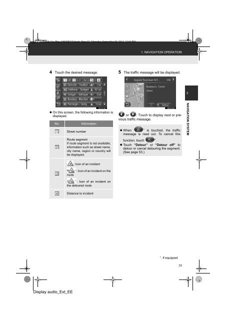 Toyota Toyota Touch &amp;amp; Go - PZ490-00331-*0 - Toyota Touch &amp; Go - Toyota Touch &amp; Go Plus - English - mode d'emploi