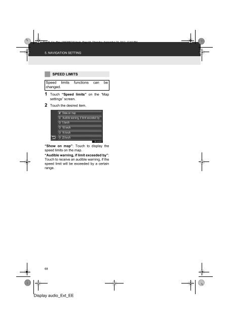 Toyota Toyota Touch &amp;amp; Go - PZ490-00331-*0 - Toyota Touch &amp; Go - Toyota Touch &amp; Go Plus - English - mode d'emploi