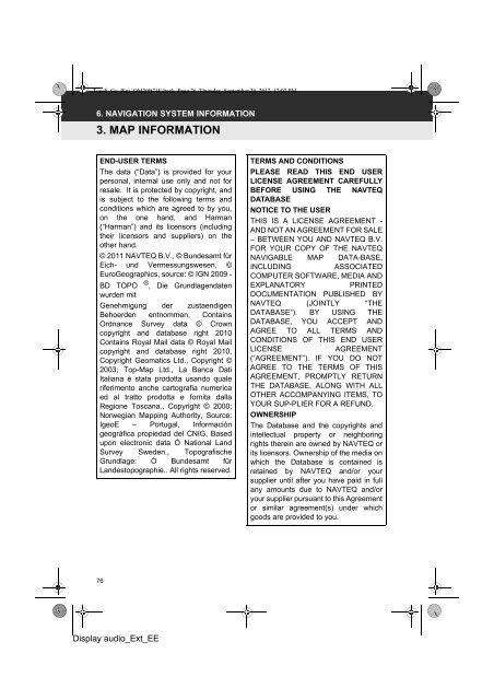 Toyota Toyota Touch &amp;amp; Go - PZ490-00331-*0 - Toyota Touch &amp; Go - Toyota Touch &amp; Go Plus - English - mode d'emploi