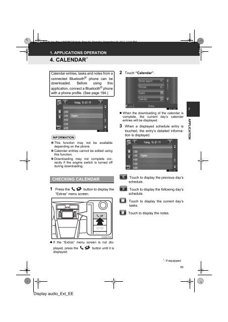 Toyota Toyota Touch &amp;amp; Go - PZ490-00331-*0 - Toyota Touch &amp; Go - Toyota Touch &amp; Go Plus - English - mode d'emploi