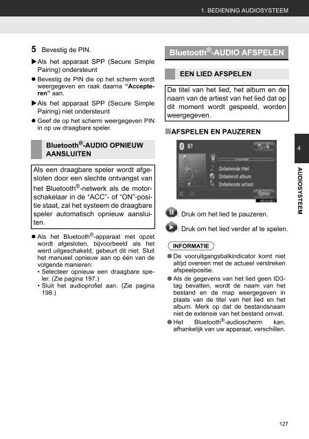 Toyota Toyota Touch &amp;amp; Go - PZ490-00331-*0 - Toyota Touch &amp; Go - Toyota Touch &amp; Go Plus - Dutch - mode d'emploi