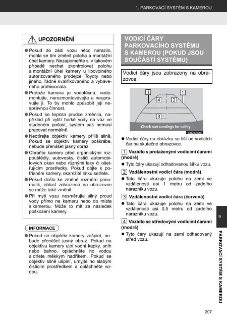 Toyota Toyota Touch &amp;amp; Go - PZ490-00331-*0 - Toyota Touch &amp; Go - Toyota Touch &amp; Go Plus - Czech - mode d'emploi