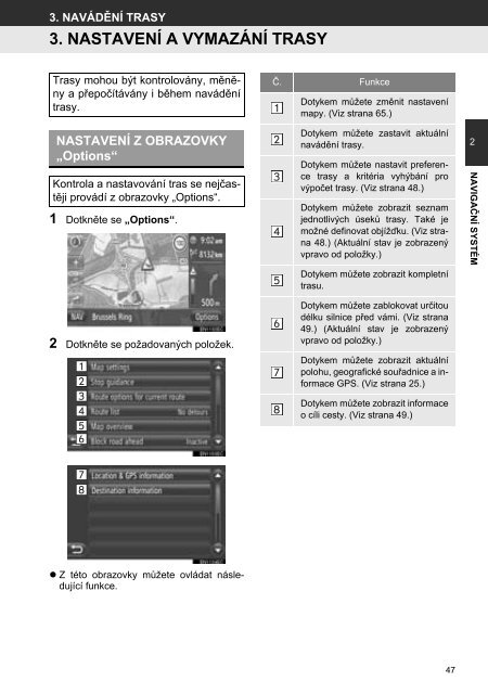 Toyota Toyota Touch &amp;amp; Go - PZ490-00331-*0 - Toyota Touch &amp; Go - Toyota Touch &amp; Go Plus - Czech - mode d'emploi