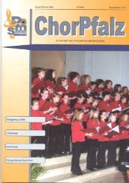 und Jugendchor-Festival »Touch the future« 2005 - ChorPfalz online