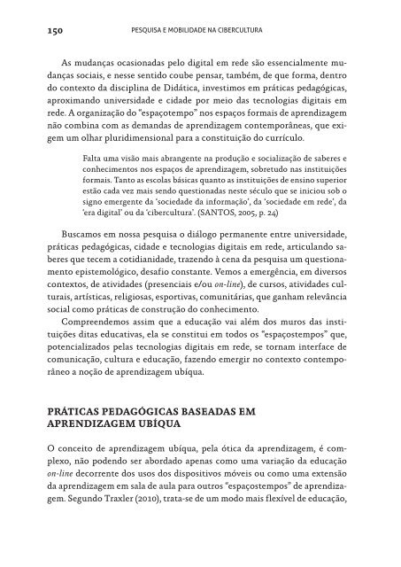 Pesquisa e mobilidade na cibercultura itinerâncias docentes