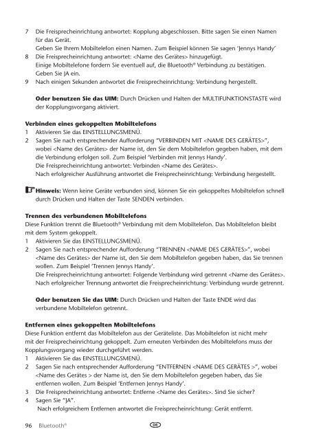 Toyota Bluetooth UIM English French German Dutch Italian - PZ420-00295-ME - Bluetooth UIM English French German Dutch Italian - mode d'emploi