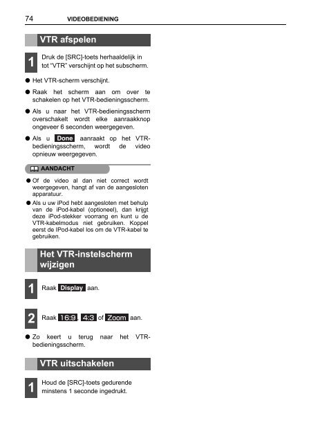 Toyota TNS410 - PZ420-E0333-NL - TNS410 - mode d'emploi