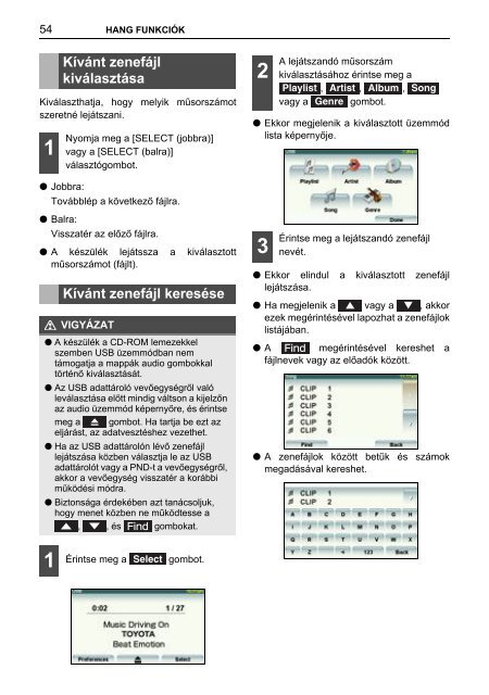 Toyota TNS410 - PZ420-E0333-HU - TNS410 - mode d'emploi