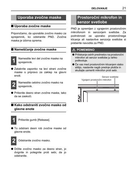 Toyota TNS410 - PZ420-E0333-SL - TNS410 - mode d'emploi