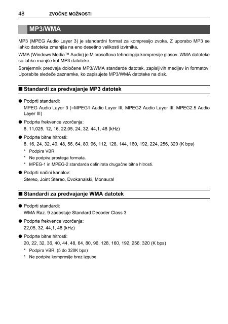 Toyota TNS410 - PZ420-E0333-SL - TNS410 - mode d'emploi