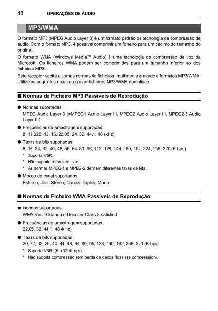 Toyota TNS410 - PZ420-E0333-PT - TNS410 - mode d'emploi