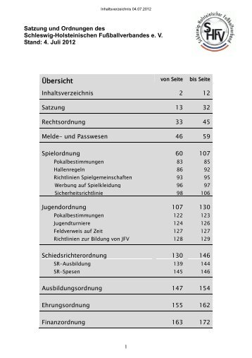 SHFV Satzung 2012-07-04.pdf, Seiten 1 - Kreisfußballverband ...