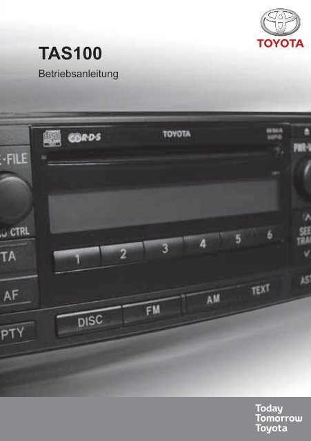 Toyota TAS100 - PZ49X-00210-DE - TAS100 (German) - mode d'emploi