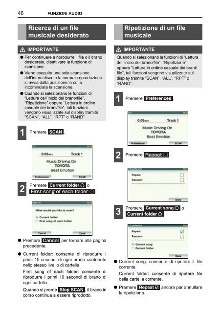 Toyota TNS410 - PZ420-E0333-IT - TNS410 - mode d'emploi