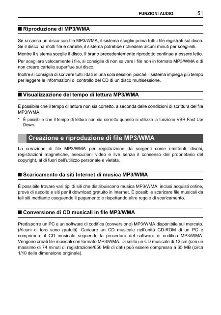 Toyota TNS410 - PZ420-E0333-IT - TNS410 - mode d'emploi